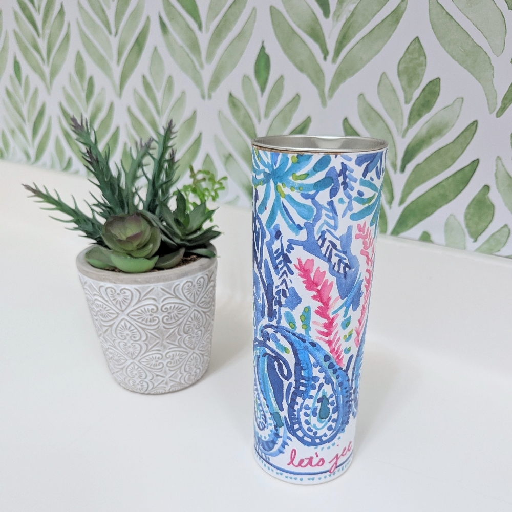Handmade Lilly Pulitzer Let's Jet Pencil Canister